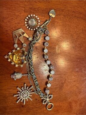 Authentic Betsey Johnson "Ice Princess" charm bracelet
